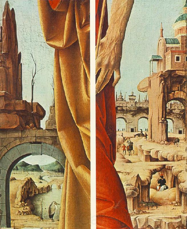 COSSA, Francesco del St Peter and St John the Baptist, details (Griffoni Polyptych) sdf Germany oil painting art